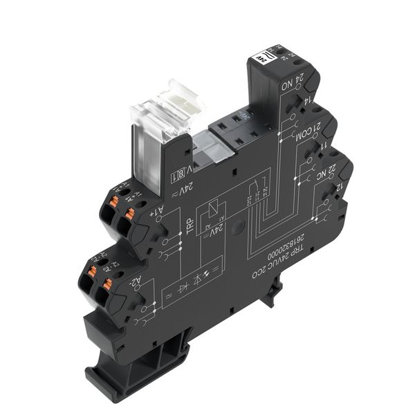 Relay socket, IP20, 48 V UC ±10 %, Rectifier, 2 CO contact , 10 A, PUS image 2