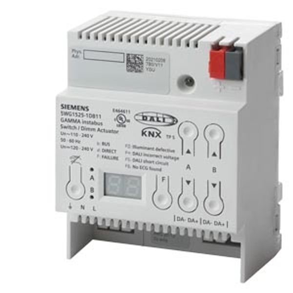Switch/dimming actuator? 2 x DALI? 20 ECGs per DALI output image 1