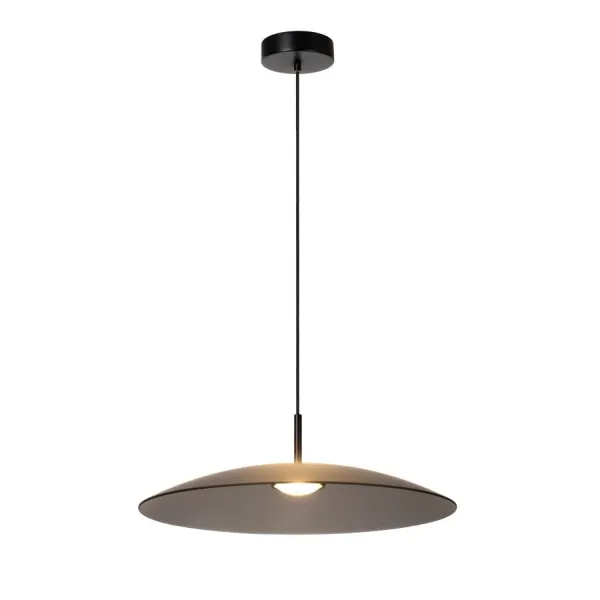 Lucide MENGA - Hanglamp - Ø 60 cm - LED Dimb. - 1x18,6W 2700K - Fumé image 1