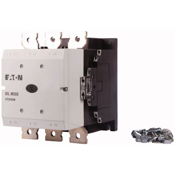 Contactor, 380 V 400 V 265 kW, 2 N/O, 2 NC, RDC 48: 24 - 48 V DC, DC operation, Screw connection image 3