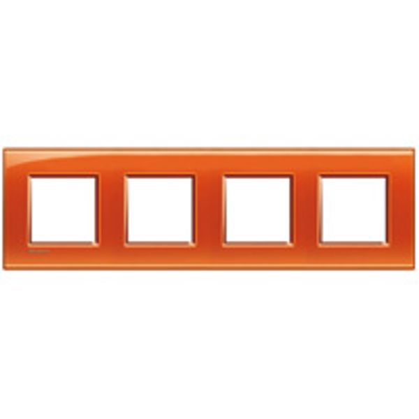 LL - cover plate 2x4P 71mm deep orange image 1