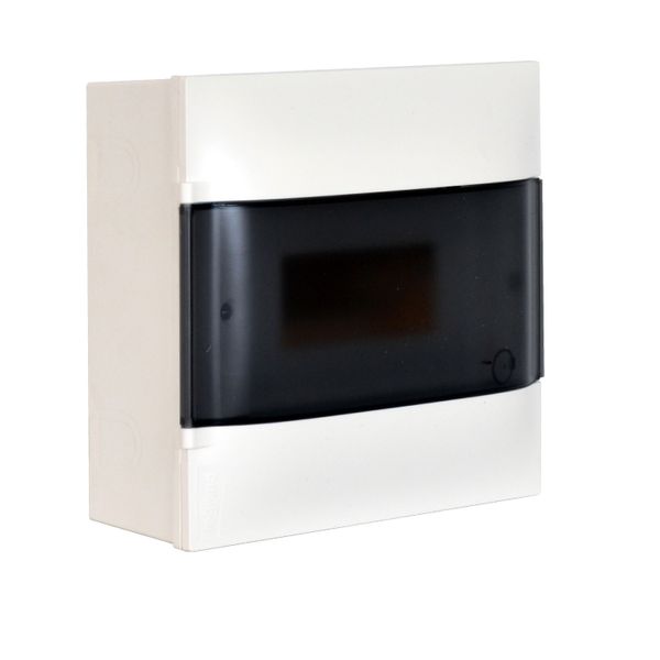 LEGRAND 1X8M SURFACE CABINET SMOKED DOOR WITHOUT TERMINAL BLOCK image 1
