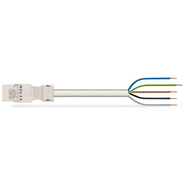 pre-assembled connecting cable Eca Plug/open-ended white image 2