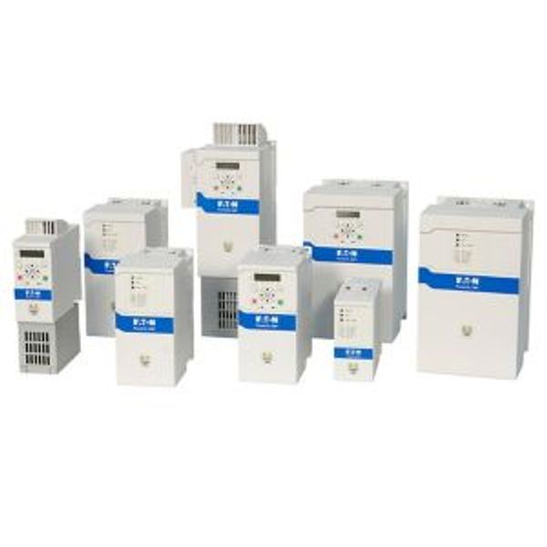 Variable frequency drive, 230 V AC, 1-phase, 17.5 A, 4 kW, IP20/NEMA0, Radio interference suppression filter, 7-digital display assembly, Setpoint pot image 2