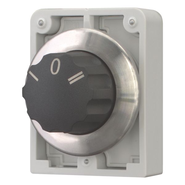 Changeover switch, RMQ-Titan, with rotary head, momentary, 3 positions, inscribed, Front ring stainless steel image 9