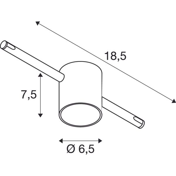 COMET, cable luminaire for TENSEO, QR-C51, white image 3