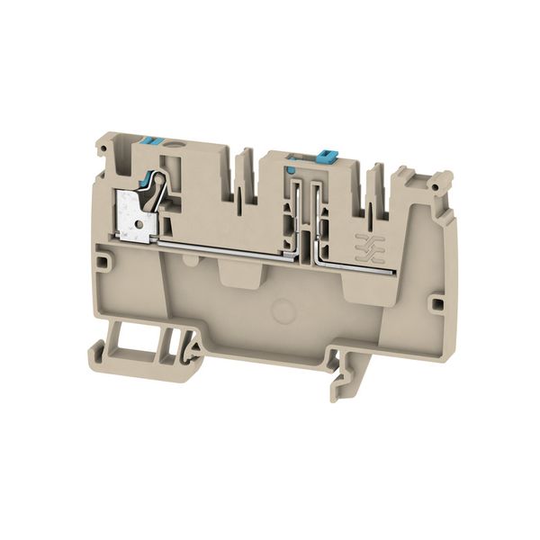 Feed-through terminal block, PUSH IN, 4 mm², 250 V, 20 A, Number of co image 1