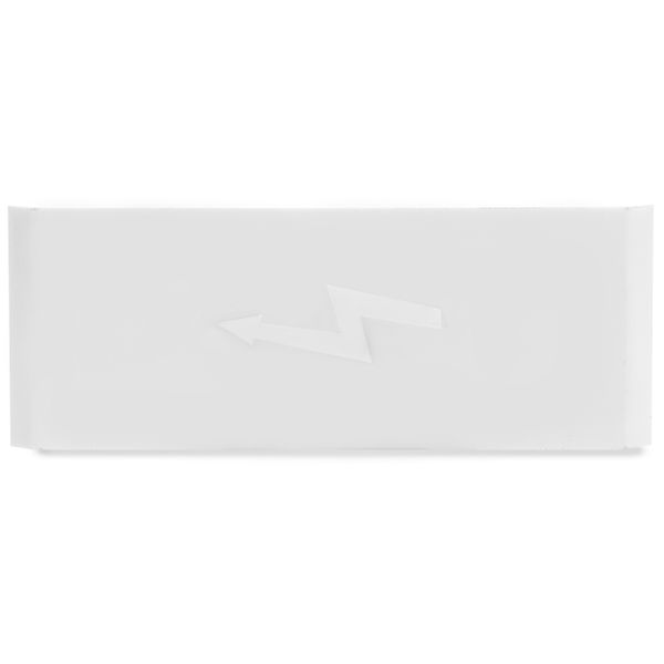 883-1288 Protective warning marker; with high-voltage symbol; white image 2