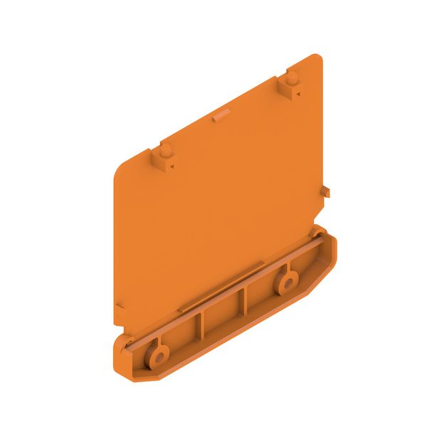 End plate, IP20 in installed state, PA 66, orange, Width: 21.5 mm image 1