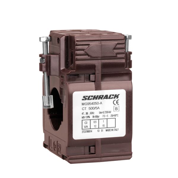 Current transformer 500/5A 30x10, class 0.5 image 1