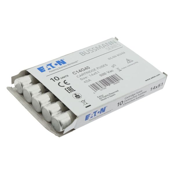 Fuse-link, LV, 40 A, AC 500 V, 14 x 51 mm, gL/gG, IEC image 13