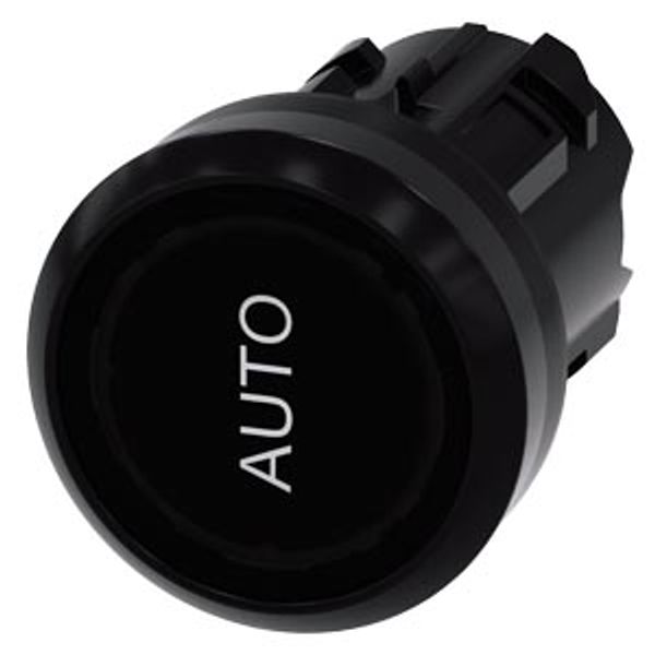 Pushbutton, with illuminated pushbutton design, 22 mm, round, plastic, black, 3SU1001-0AB10-0AQ0-Z X90 image 1