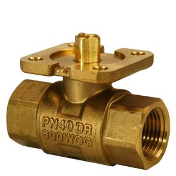 VAI61.15-0.4 - 2-port control ball valves, internal thread, PN40, DN15, kvs 0.4 image 1