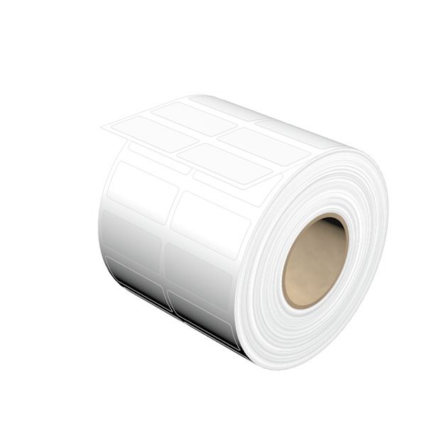 Device marking, Self-adhesive, halogen-free, 38 mm, Polyester, white image 1