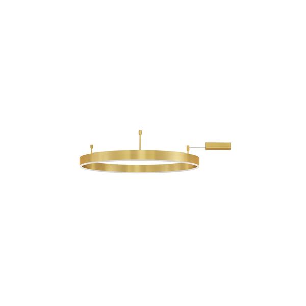 Triac Dimmable Brass Gold Aluminium  & Acrylic  LED 50 Watt 230 Volt  4166Lm 3000K IP20  D: 80 W: 1.2 H: 18 cm image 1