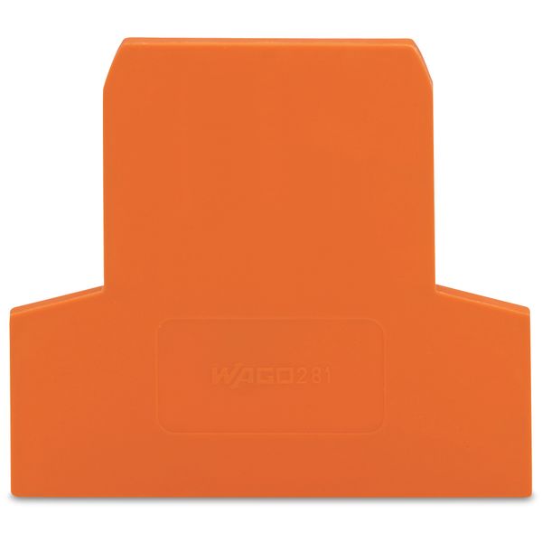 End and intermediate plate 2.5 mm thick orange image 1