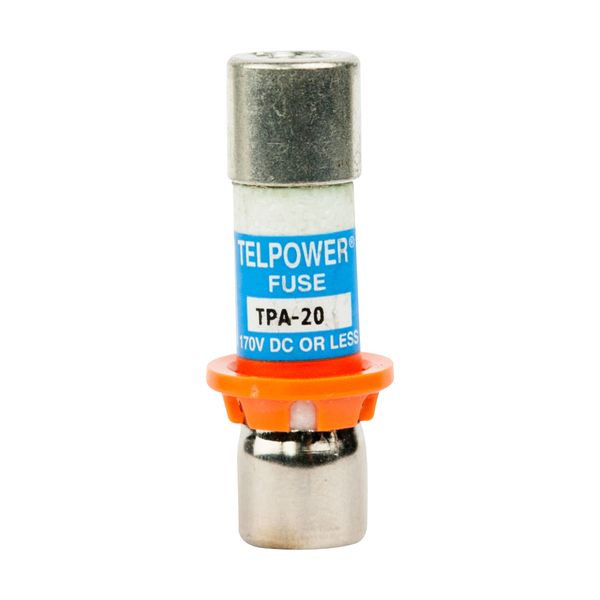 Eaton Bussmann series TPA telecommunication fuse, Indication pin, Orange ring for correct fuse position, 170 Vdc, 20A, 100 kAIC, Non Indicating, Current-limiting, Ferrule end X ferrule end image 4