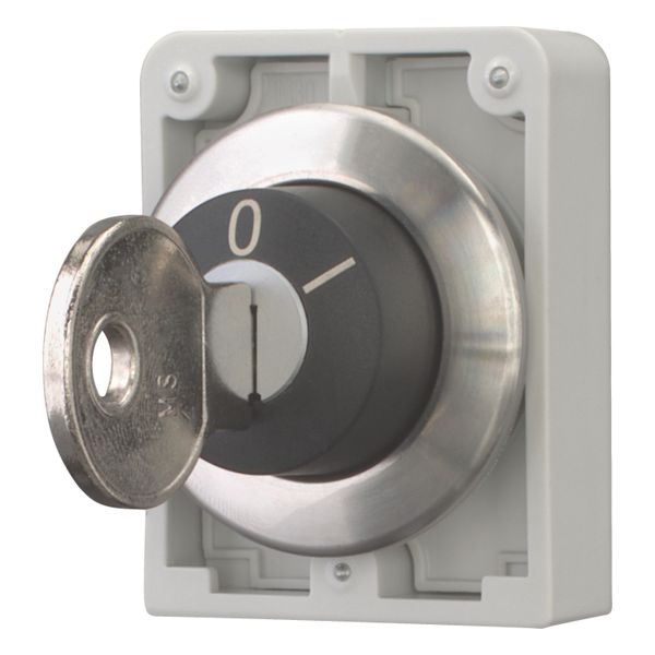 Key-operated actuator, Flat Front, maintained, 2 positions, MS8, Key withdrawable: 0, I, Bezel: stainless steel image 9