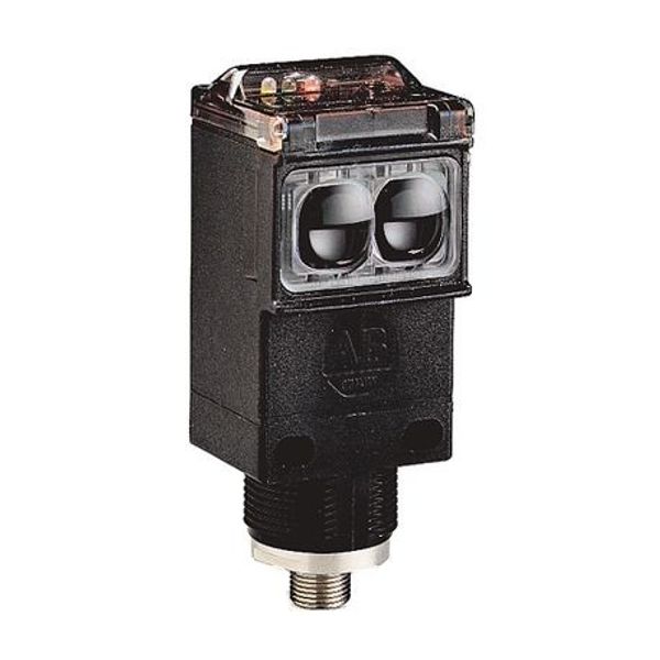 Allen-Bradley, 42GTU-9002-QD, PHOTOSWITCH Photoelectric Sensor, Timing, Retroflective, 9.14m (30ft), 70-264V AC/DC, SPDT EM Relay, Mini Quick-Disconnect image 1