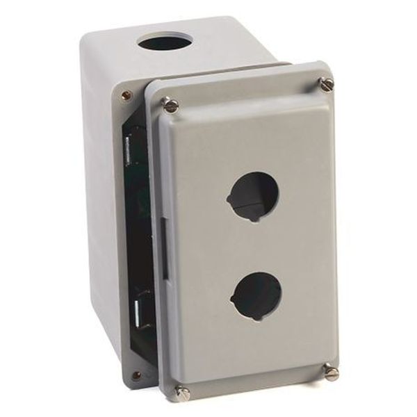 Allen-Bradley 800H-1HZ4Y Push Button Enclosure, Single 30mm Push Button hole, Fiberglass, Type 4/4X/13 image 1