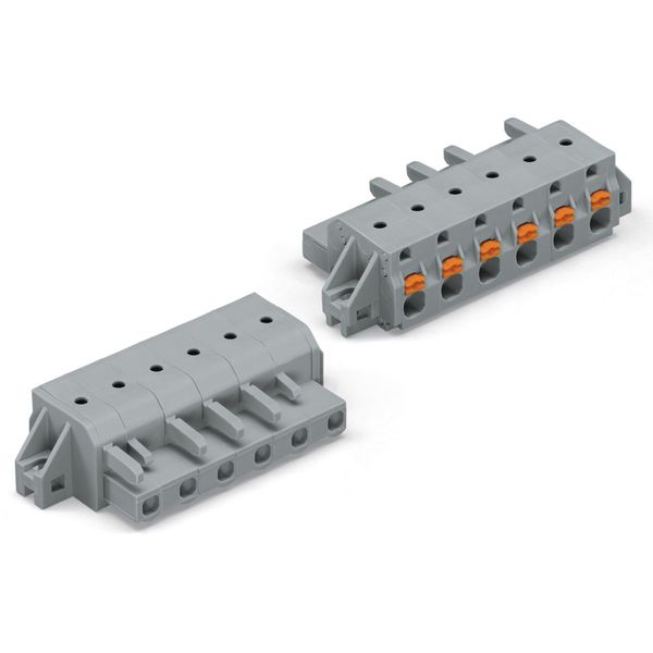 2231-210/031-000 1-conductor female connector; push-button; Push-in CAGE CLAMP® image 2