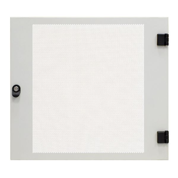 Door metal perforated 80% for DW-enclosure 6U,W=600 image 1