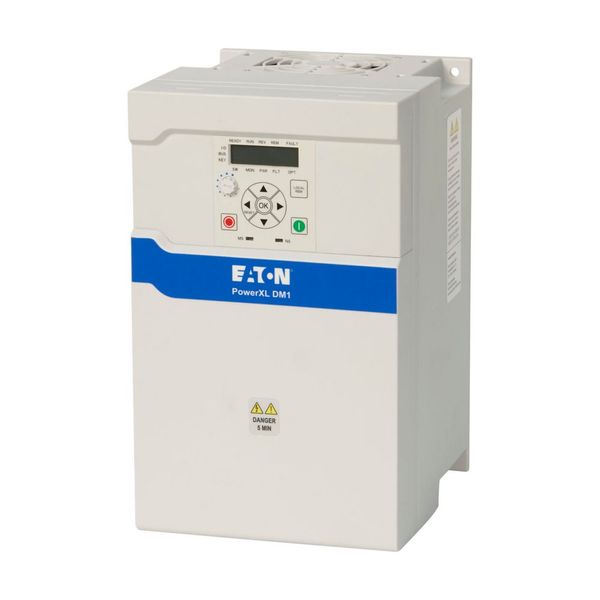 Variable frequency drive, 600 V AC, 3-phase, 22 A, 15 kW, IP20/NEMA0, Radio interference suppression filter, 7-digital display assembly, Setpoint pote image 21