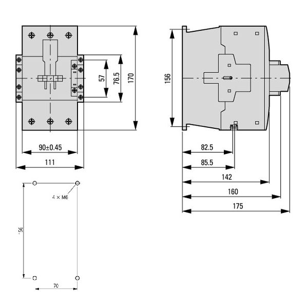 Contactor 75kW/400V/150A, coil 24VDC image 4