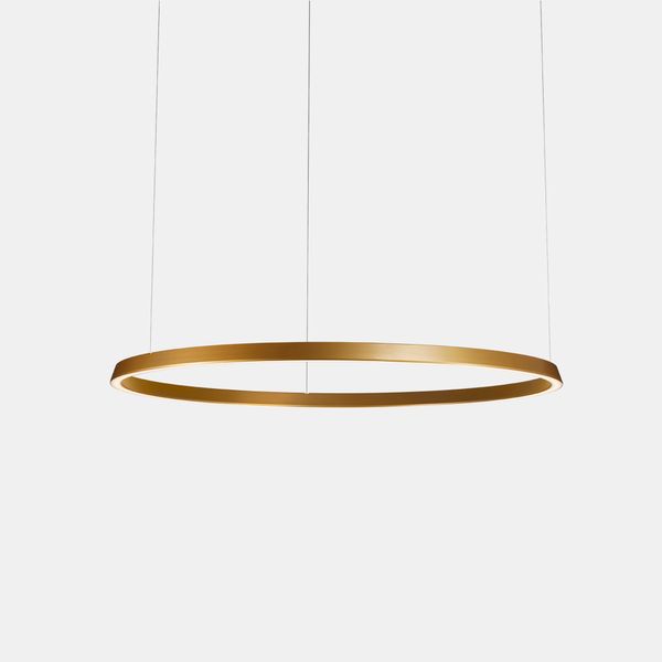 Pendant Circular Downward ø1200 Recessed LED 63.5W 2220lm 2400K Gold image 1