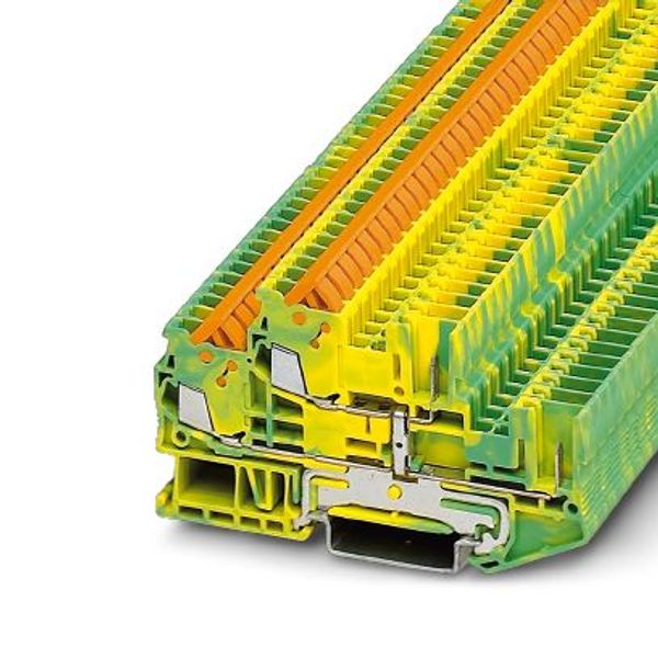 Protective conductor double-level terminal block image 2