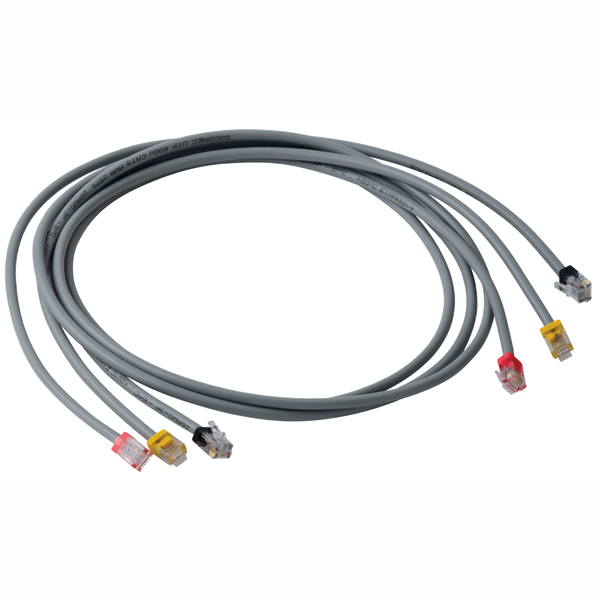 RJ12 connection cable 0.5m x3 image 1