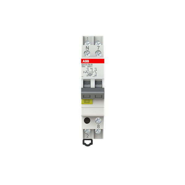 E211X-16-20ON-OFF Switch,16 A,acc. to EN 250/400 V AC,2NO,0NC,0CO, El. Color:Grey,1LED,Yellow, MW:1 image 7