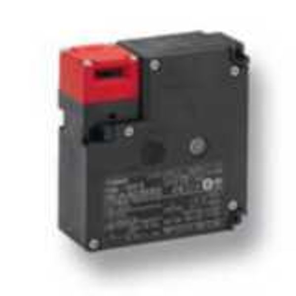 D4NL switch, M20, 2NC + 2NC, Mechanical lock/24 VDC solenoid release, image 1