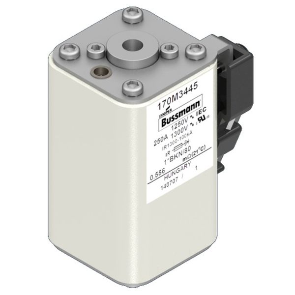 Fuse-link, high speed, 400 A, AC 1250 V, compact size 1, 45 x 59 x 81 mm, aR, IEC, UL, single indicator image 2