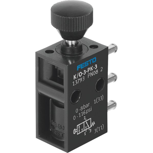 K/O-3-PK-3 Pushbutton valve image 1