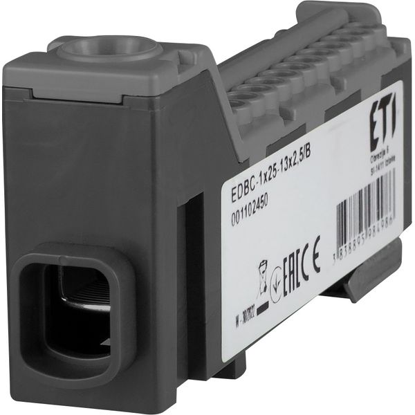 Distribution block, EDBC-1x25-13x2,5/B image 1