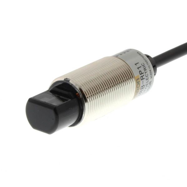 Photoelectric sensor, M18 threaded barrel, radial type, metal, red LED E3RB2010A image 2