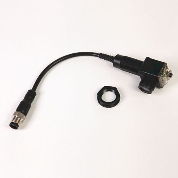 Allen-Bradley 42EF-P8JBC-F4 PHOTOSWITCH Photoelectric Sensor, RightSight, Polarized Retroflective, Red Laser, DC - Light Operate, Both Sink (NPN) and Source (PNP), 4-pin DC Micro QD on 152mm (6in) pigtail image 1