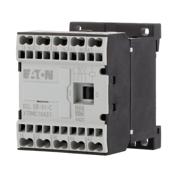 Contactor relay, 24 V DC, N/O = Normally open: 3 N/O, N/C = Normally closed: 1 NC, Spring-loaded terminals, DC operation image 14