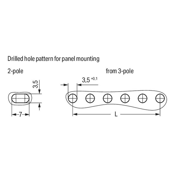 2-conductor combi strip 100% protected against mismating Snap-in mount image 5