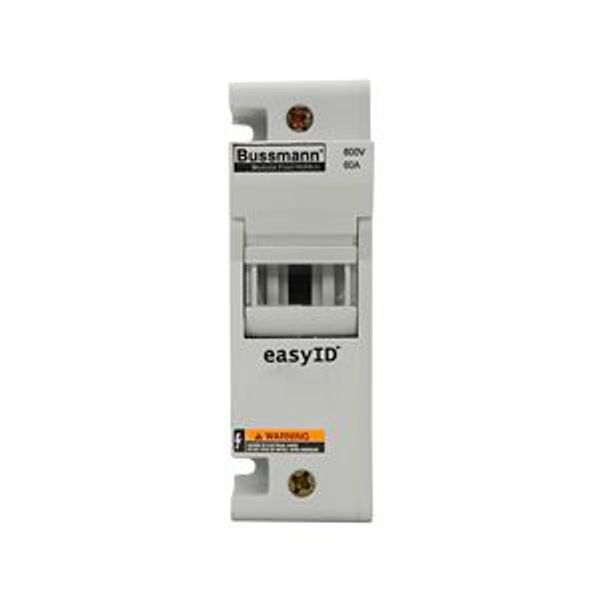 Fuse-holder, low voltage, 60 A, AC 600 V, DC 600 V, UL Class J, 40 x 83 x 125 mm, 1P, UL, CSA image 2