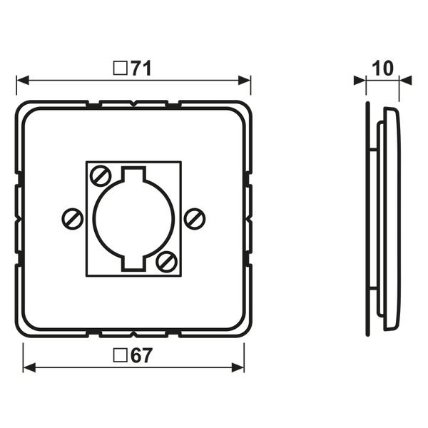 Center plate for loudspeaker CD568-1WW image 4