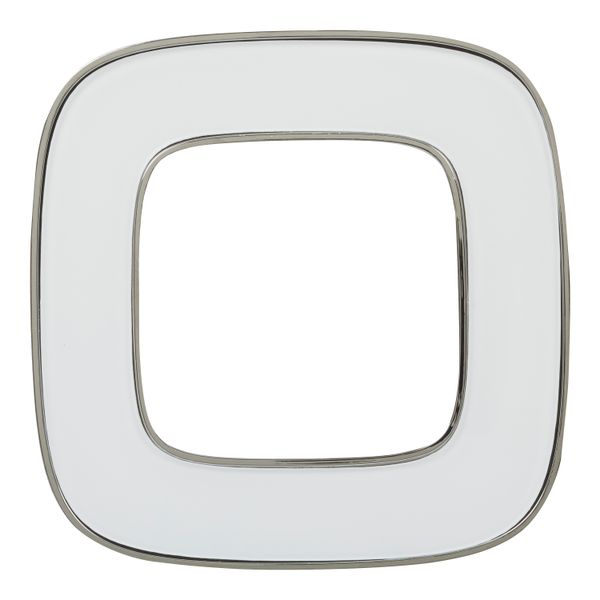 Plate Valena Allure - 1 gang - white mirror image 3