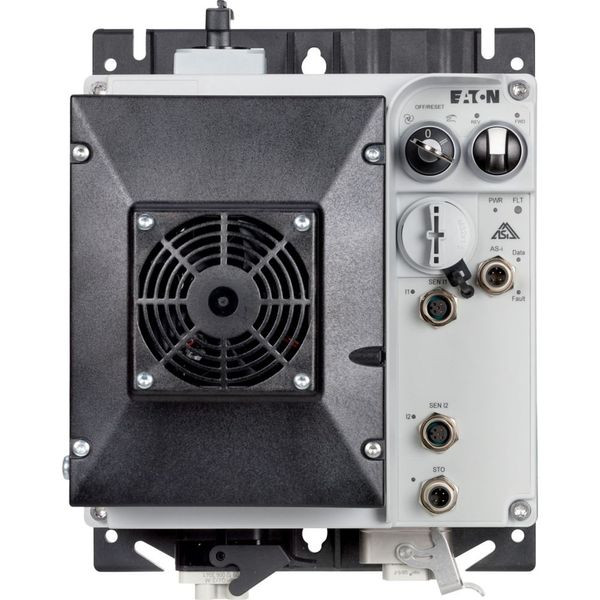 Speed controllers, 8.5 A, 4 kW, Sensor input 4, 400/480 V AC, AS-Interface®, S-7.4 for 31 modules, HAN Q4/2, with manual override switch, with braking image 6