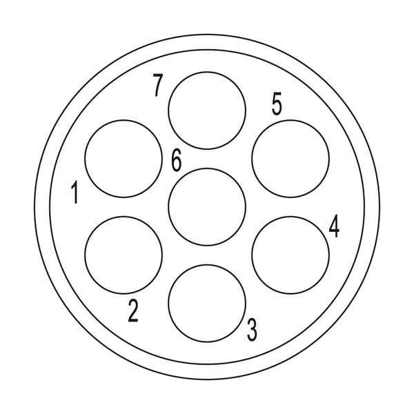 contact insert (circular connector), Plug-in connector, Socket connect image 2