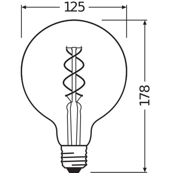 Vintage 1906® LED CLASSIC GLOBE 4W 820 Gold E27 image 12