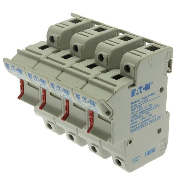 Fuse-holder, low voltage, 50 A, AC 690 V, 14 x 51 mm, 4P, IEC image 3