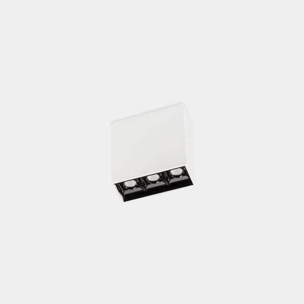 Ceiling fixture Bento Surface 3 LEDS 6.1W LED warm-white 3000K CRI 90 White IP23 449lm image 1