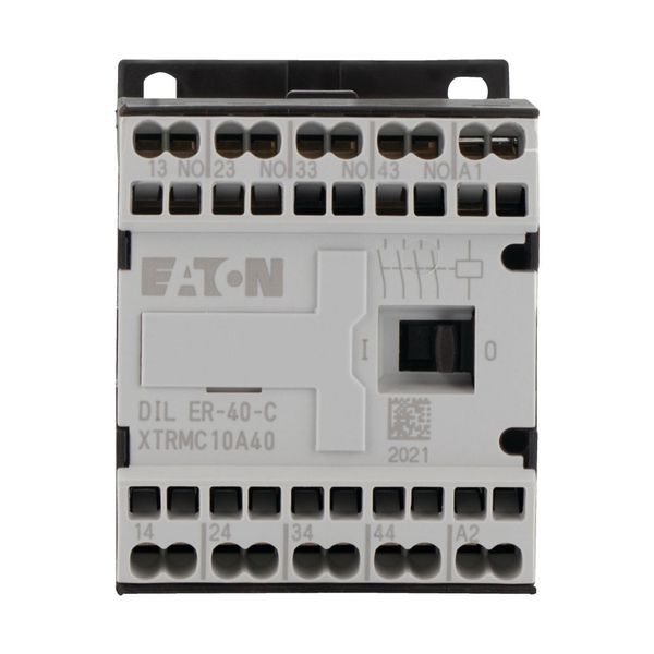 Contactor relay, 24 V DC, N/O = Normally open: 4 N/O, Spring-loaded terminals, DC operation image 12