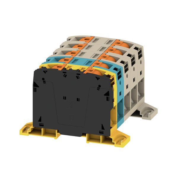 Feed-through terminal block, PUSH IN, 50 mm², 1000 V, 150 A, Number of image 1